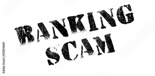 Banking Scam rubber stamp