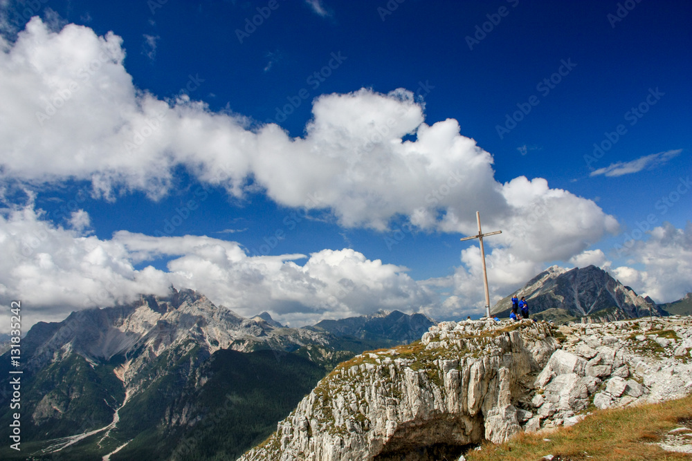 Fototapeta premium Clouds above mountains