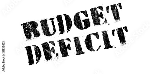 Budget Deficit rubber stamp