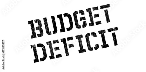 Budget Deficit rubber stamp