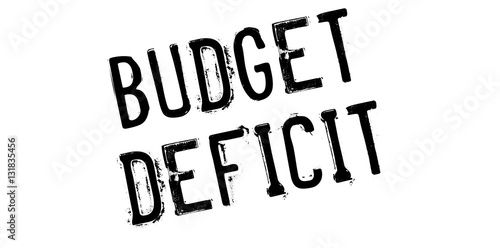 Budget Deficit rubber stamp
