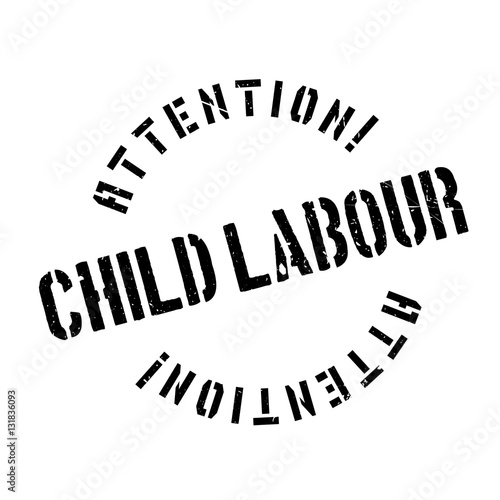 Child Labour rubber stamp