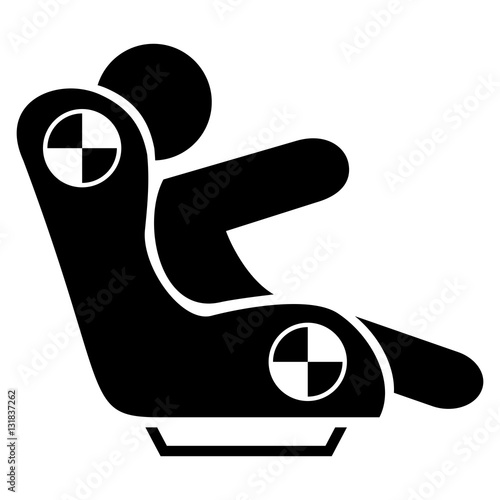 Child Crash Test Dummy in Child Car Seat. Safety Concept