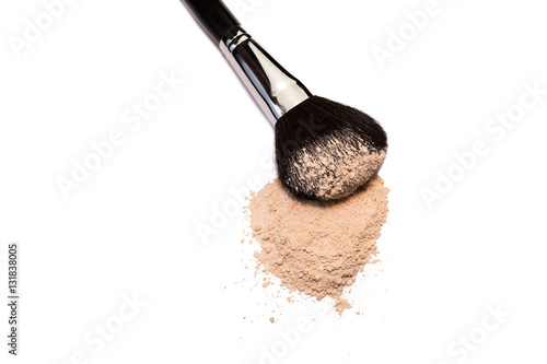 brush for a make-up in powder.