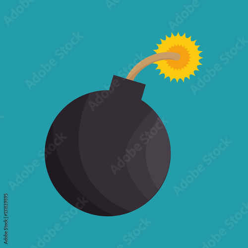boom explosive isolated icon vector illustration design