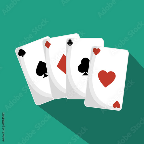 poker cards isolated icon vector illustration design