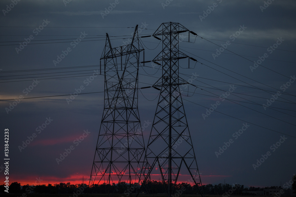 Power Transformer in Twilight - Pleasant Grove,CA 