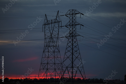 Power Transformer in Twilight - Pleasant Grove,CA 