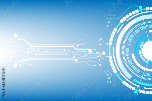 Vector communication concept for technology background