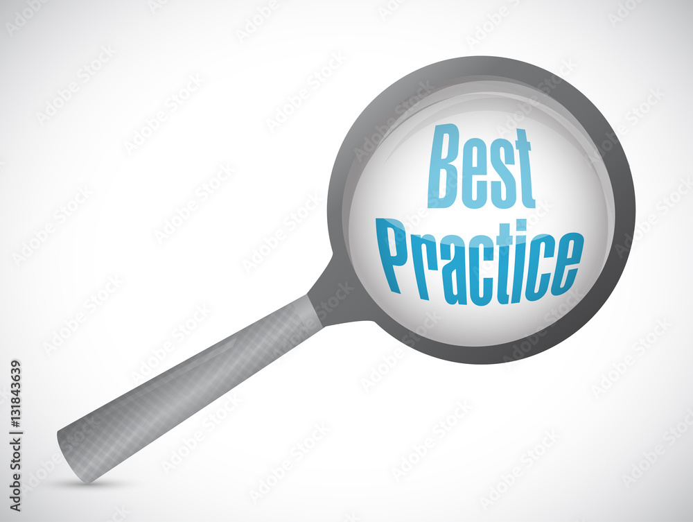 best practice magnify glass sign concept best practice magnify glass sign concept