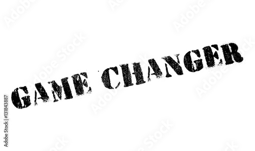 Game changer stamp. Grunge design with dust scratches. Effects can be easily removed for a clean, crisp look. Color is easily changed.