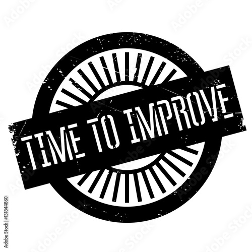 Time to improve stamp. Grunge design with dust scratches. Effects can be easily removed for a clean, crisp look. Color is easily changed.