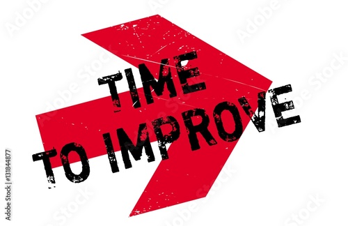 Time to improve stamp. Grunge design with dust scratches. Effects can be easily removed for a clean, crisp look. Color is easily changed.