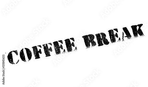 Coffee break stamp. Grunge design with dust scratches. Effects can be easily removed for a clean, crisp look. Color is easily changed.