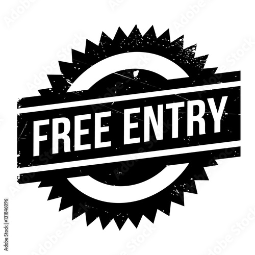 Free entry stamp. Grunge design with dust scratches. Effects can be easily removed for a clean, crisp look. Color is easily changed.