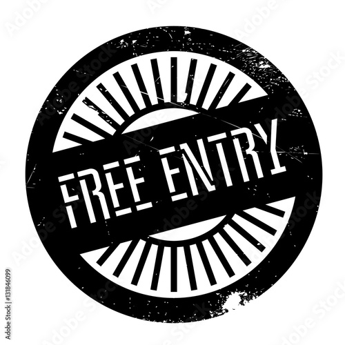Free entry stamp. Grunge design with dust scratches. Effects can be easily removed for a clean, crisp look. Color is easily changed.