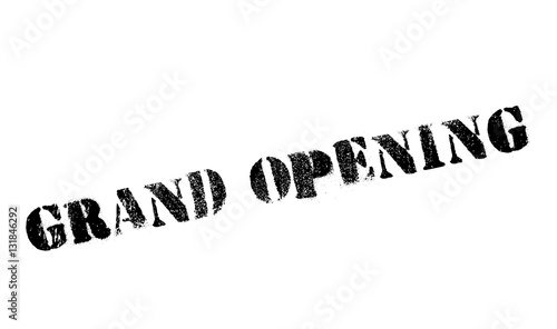 Grand opening stamp. Grunge design with dust scratches. Effects can be easily removed for a clean, crisp look. Color is easily changed.