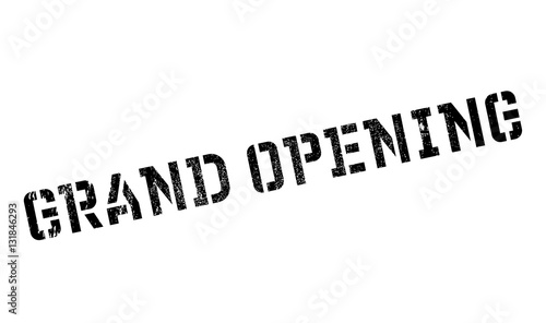 Grand opening stamp. Grunge design with dust scratches. Effects can be easily removed for a clean, crisp look. Color is easily changed.