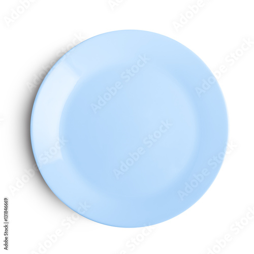 Empty plate Isolated on white background with clipping path