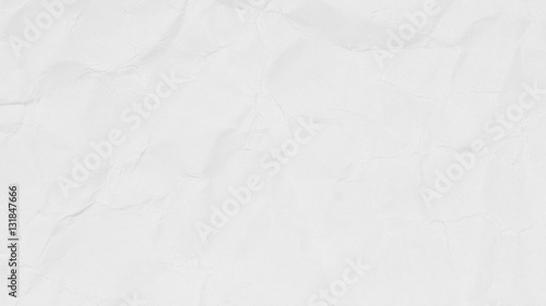 Crumpled white paper texture or paper background for design with copy space for text or image.