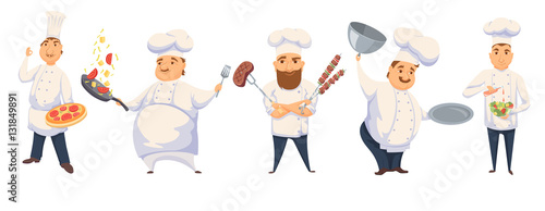 Chefs in restaurant