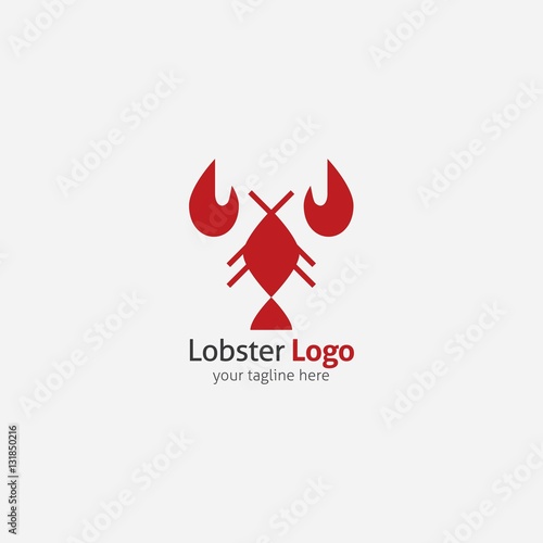 Lobster seafood logo and design elements. Vector illustration