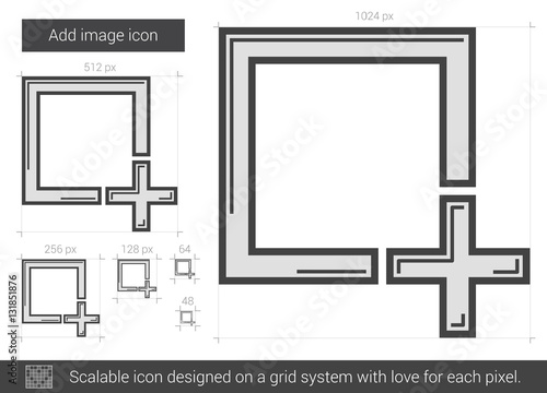 Add image line icon.
