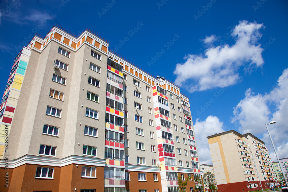 Residential district in Kaliningrad (Russia).