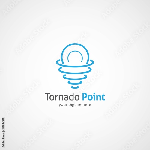 Tornado Logo Design Template.