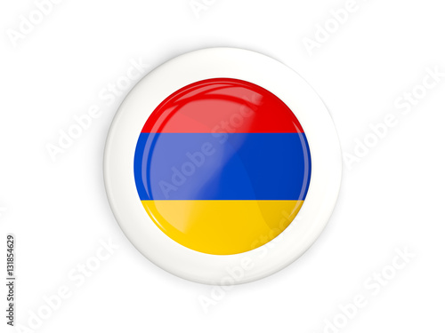 Flag of armenia, glossy round button Free Download Flag of armenia, glossy round button - GFXLoad