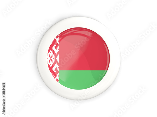 Free Download Flag of belarus, glossy round button - GFXLoad