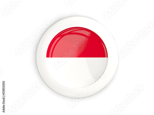 Flag of monaco, glossy round button Free Download Flag of monaco, glossy round button - GFXLoad