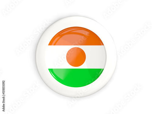 Flag of niger, glossy round button Free Download Flag of niger, glossy round button - GFXLoad