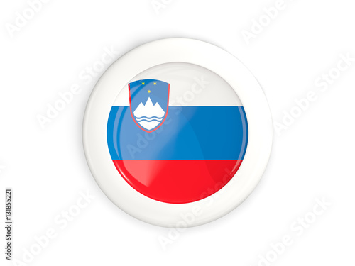 Flag of slovenia, glossy round button Free Download Flag of slovenia, glossy round button - GFXLoad