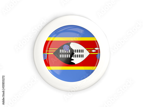 Free Download Flag of swaziland, glossy round button - GFXLoad