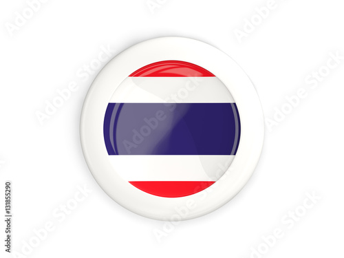 Flag of thailand, glossy round button Free Download Flag of thailand, glossy round button - GFXLoad