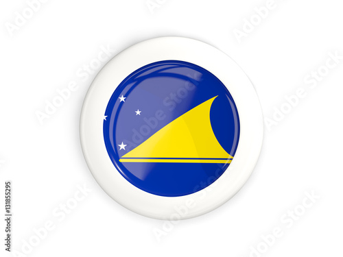 Free Download Flag of tokelau, glossy round button - GFXLoad