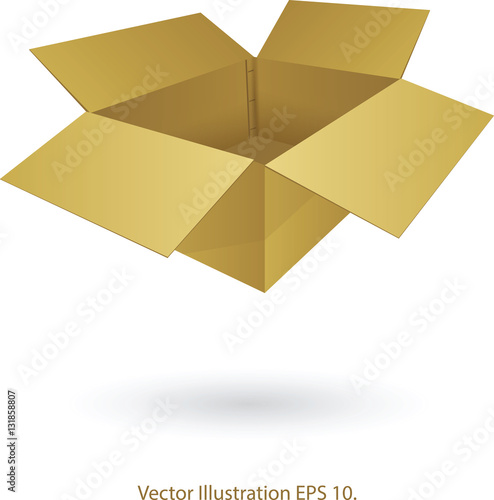 Cardboard Box Vector Illustration, EPS 10.