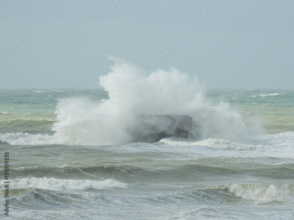tempête sur le fort de l'heurt le portel tempête sur le fort de l'heurt le portel