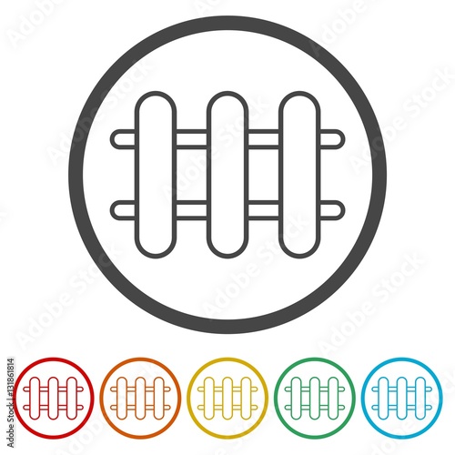 Fotografía Fence icon, Fence icon Vector, Fence icon Art
