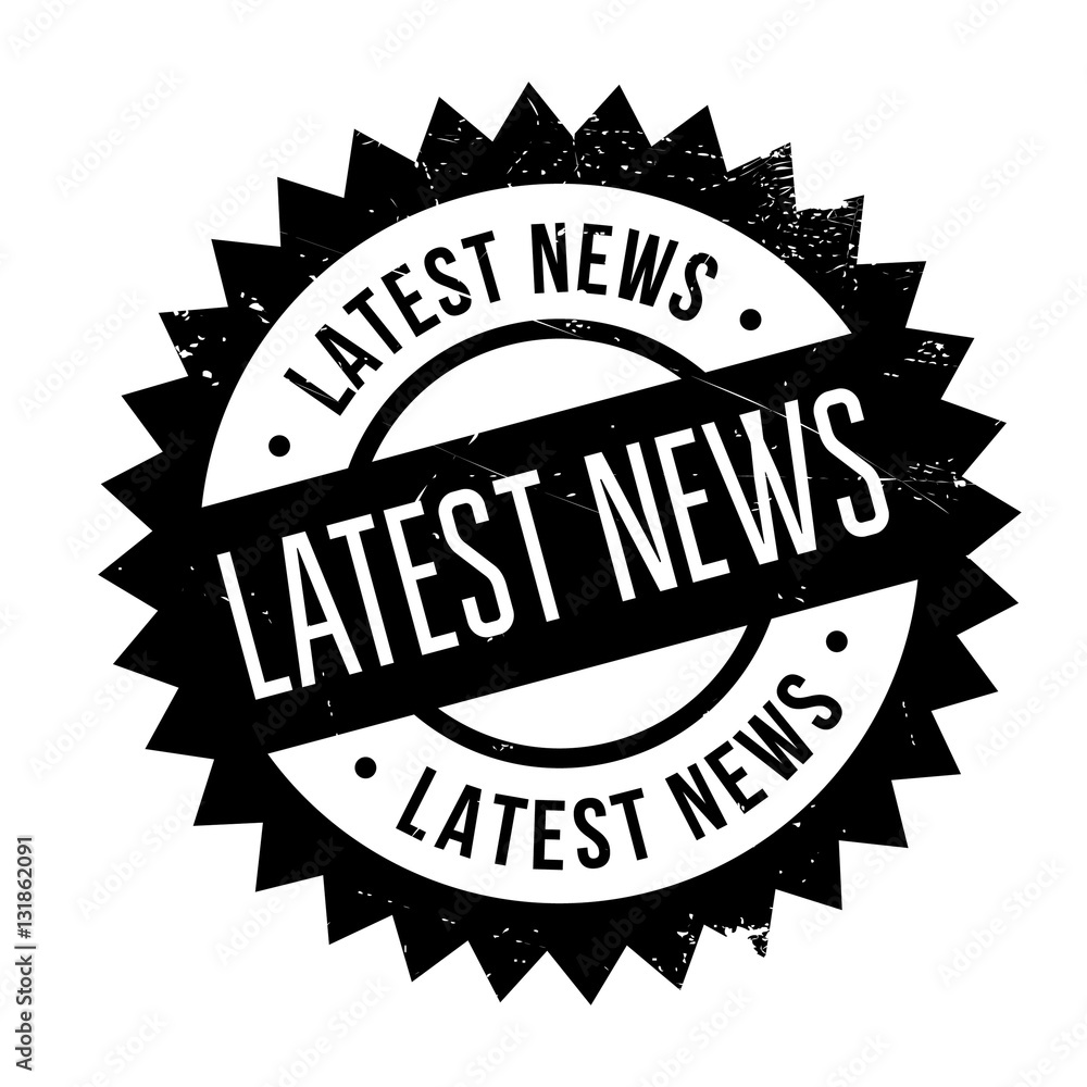 Latest news stamp. Grunge design with dust scratches. Effects can be easily removed for a clean, crisp look. Color is easily changed. Latest news stamp. Grunge design with dust scratches. Effects can be easily removed for a clean, crisp look. Color is easily changed.