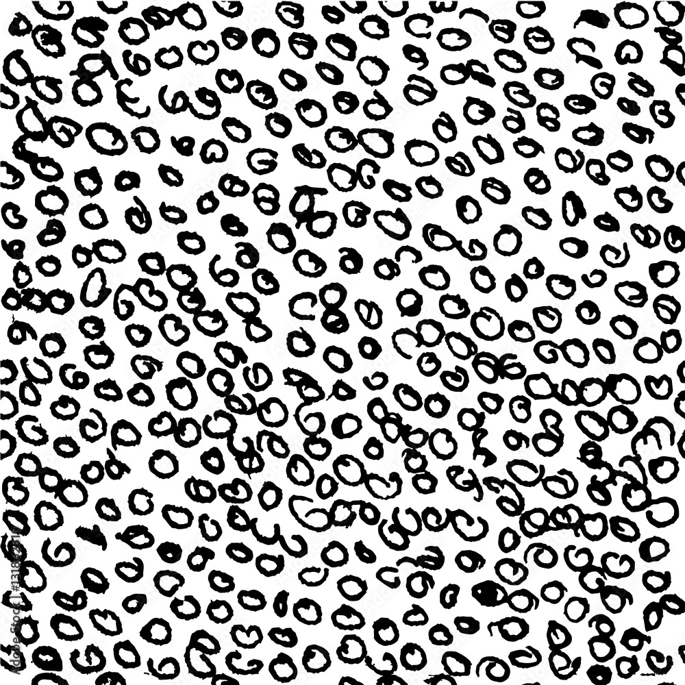 Vector seamless pattern with tiny black round scribbles hand painted with ink on white background. Vintage monochrome texture. Illustration for wrapping paper, wallpaper, fabric print, textile. Vector seamless pattern with tiny black round scribbles hand painted with ink on white background. Vintage monochrome texture. Illustration for wrapping paper, wallpaper, fabric print, textile.