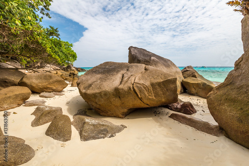 The famous granite rocks of Similan Islands National Park, Phang Nga, Thailand, one of the tourist attraction of Andaman Sea.