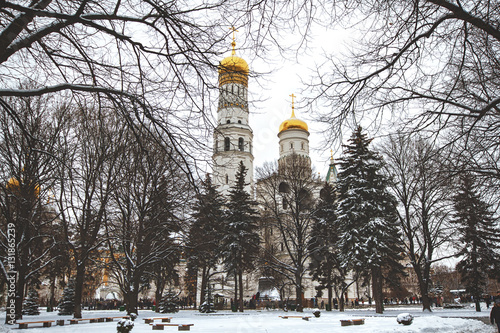 view of Cathedral square Ivan the Great bell tower