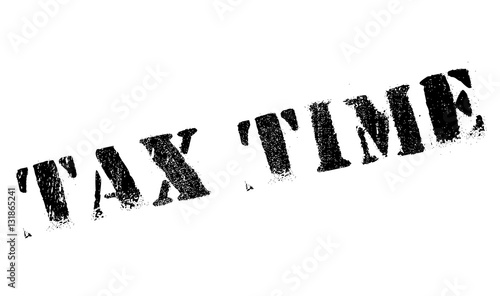 Tax time stamp. Grunge design with dust scratches. Effects can be easily removed for a clean, crisp look. Color is easily changed.