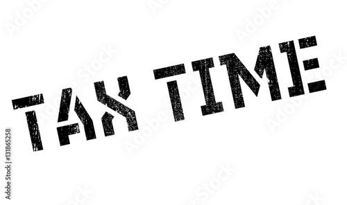 Tax time stamp. Grunge design with dust scratches. Effects can be easily removed for a clean, crisp look. Color is easily changed.