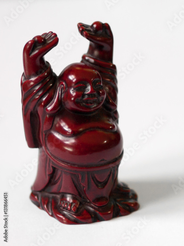 LAUGHING BUDDHA WITH GOLD NUGGETS