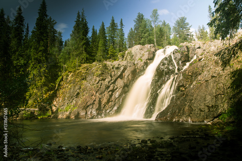 A beautiful waterfall in Finland