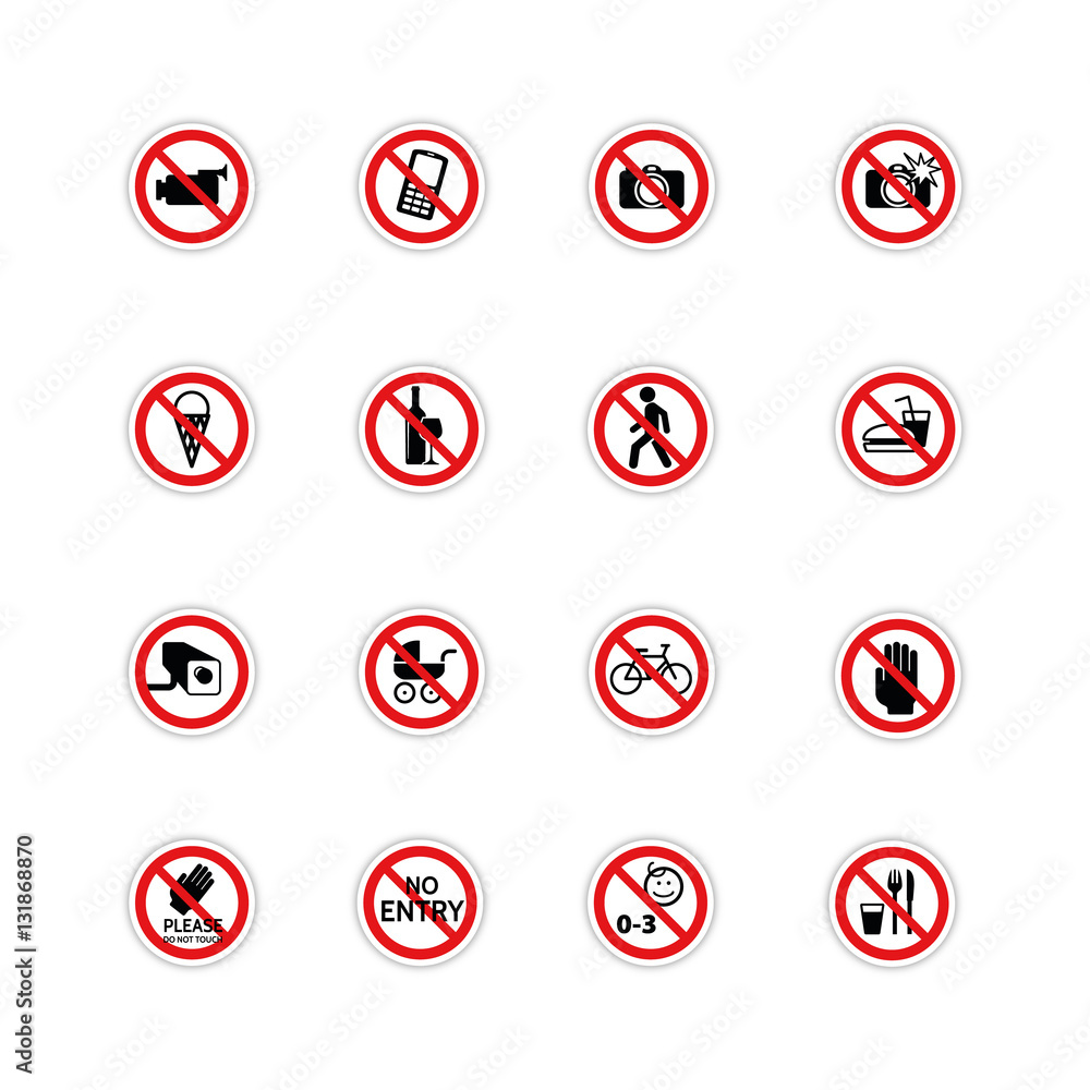 Panneaux pictogramme interdictions diverses Panneaux pictogramme interdictions diverses