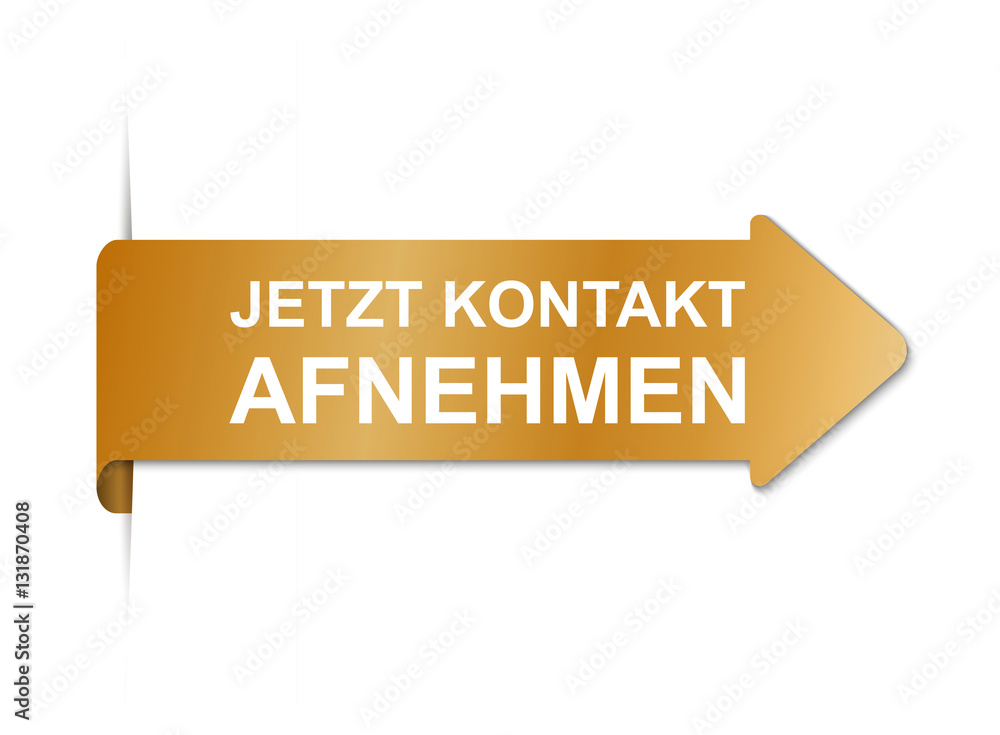 JETZT KONTAKT AUFNEHMEN - Pfeil Banner Stock Vector | Adobe Stock